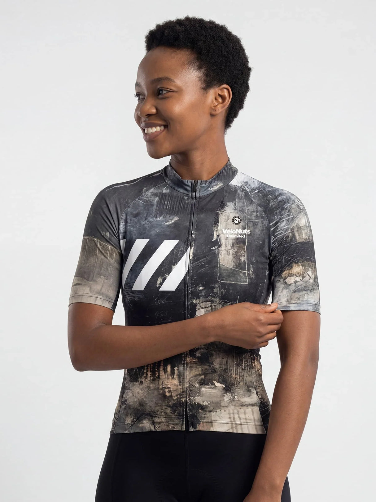 Damen-Radtrikot Urban Camo