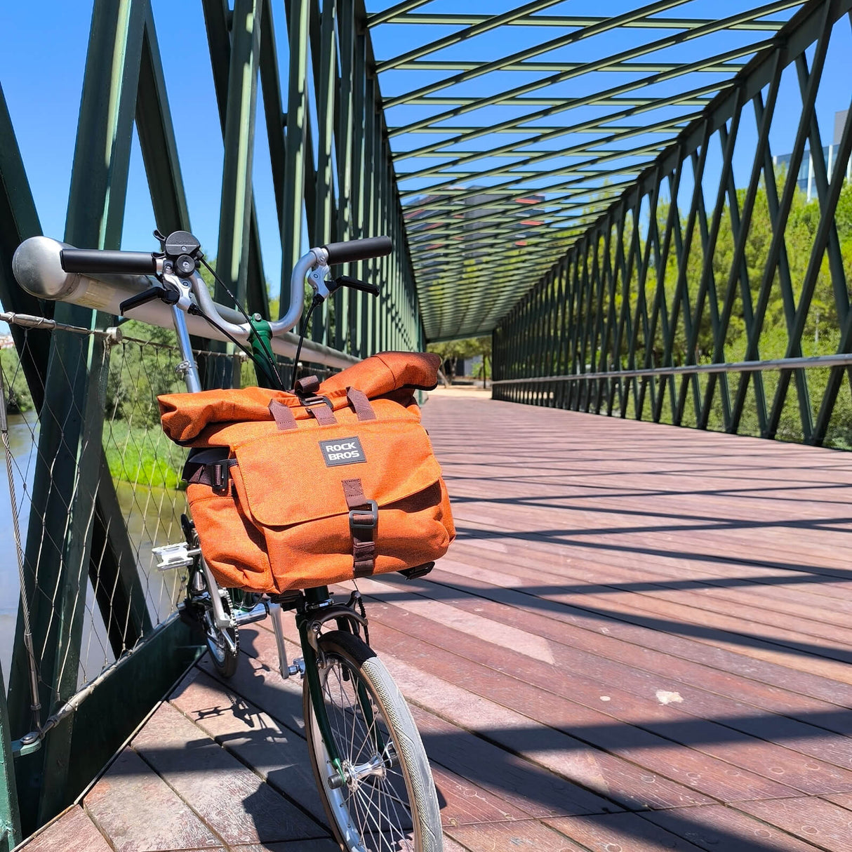 Fahrradtasche Lenkertasche für Brompton 15L+1,8L - ROCKBROS-EU