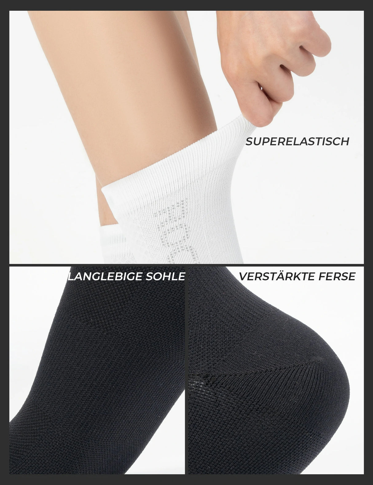 Fahrradsocken – Leichte Kompression & Atmungsaktiv