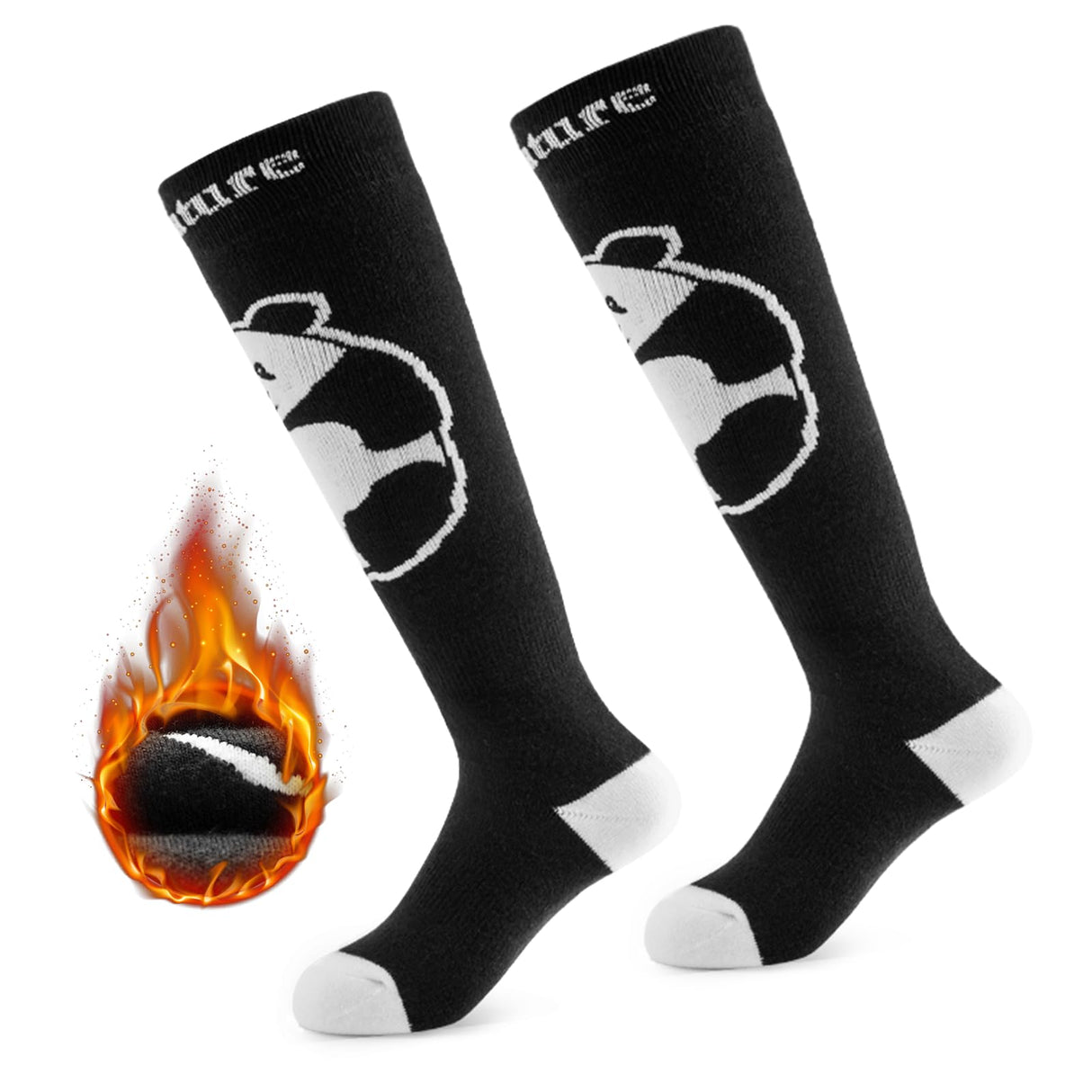 Qunature Kinder-Skisocken – Thermosocken für den Winter (1 Paar)