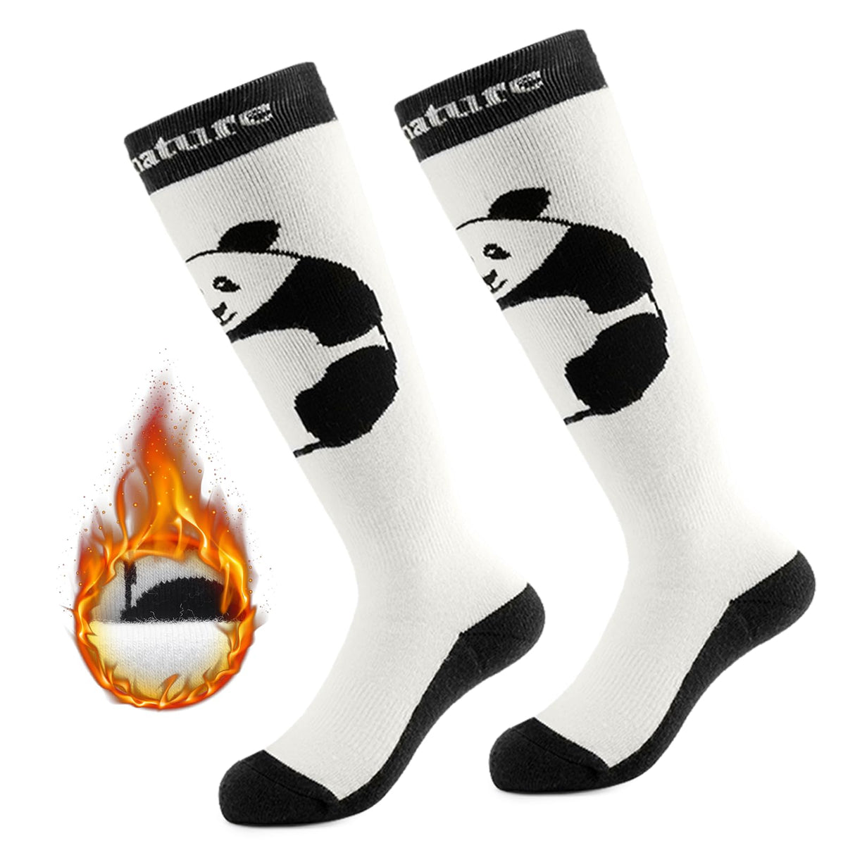 Qunature Kinder-Skisocken – Thermosocken für den Winter (1 Paar)
