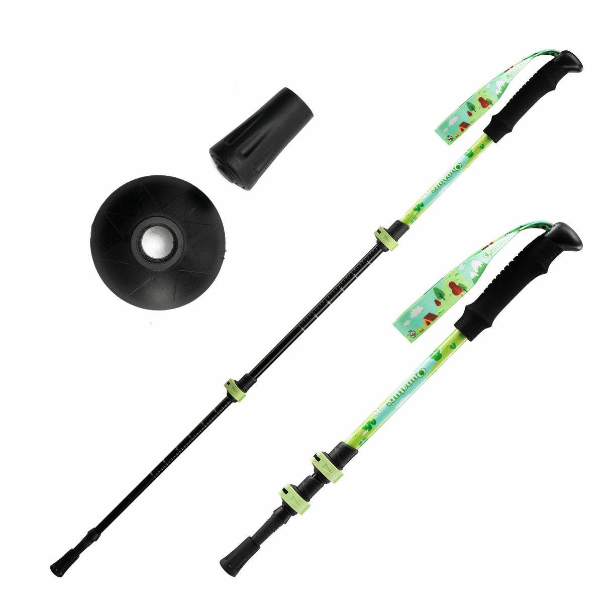 Qunature Kinder-Wanderstöcke – 51–100 cm verstellbar, Aluminium, 1 Stück