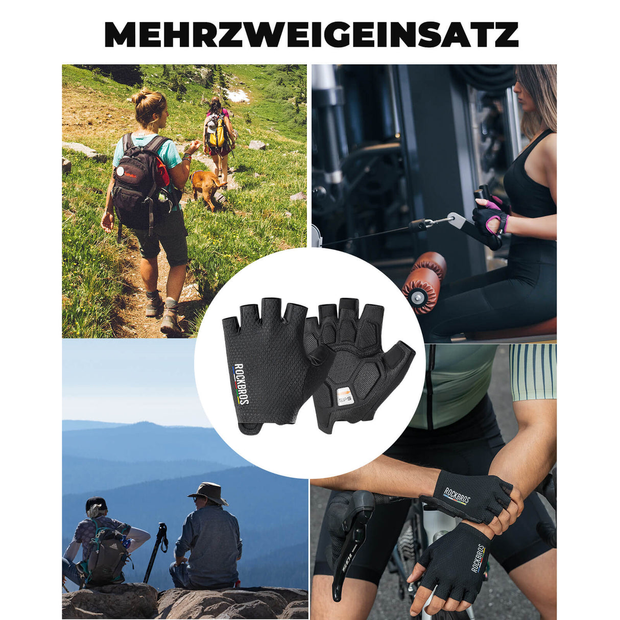 ROAD TO SKY Fahrradhandschuhe – Halbfinger mit Premium-Komfort!