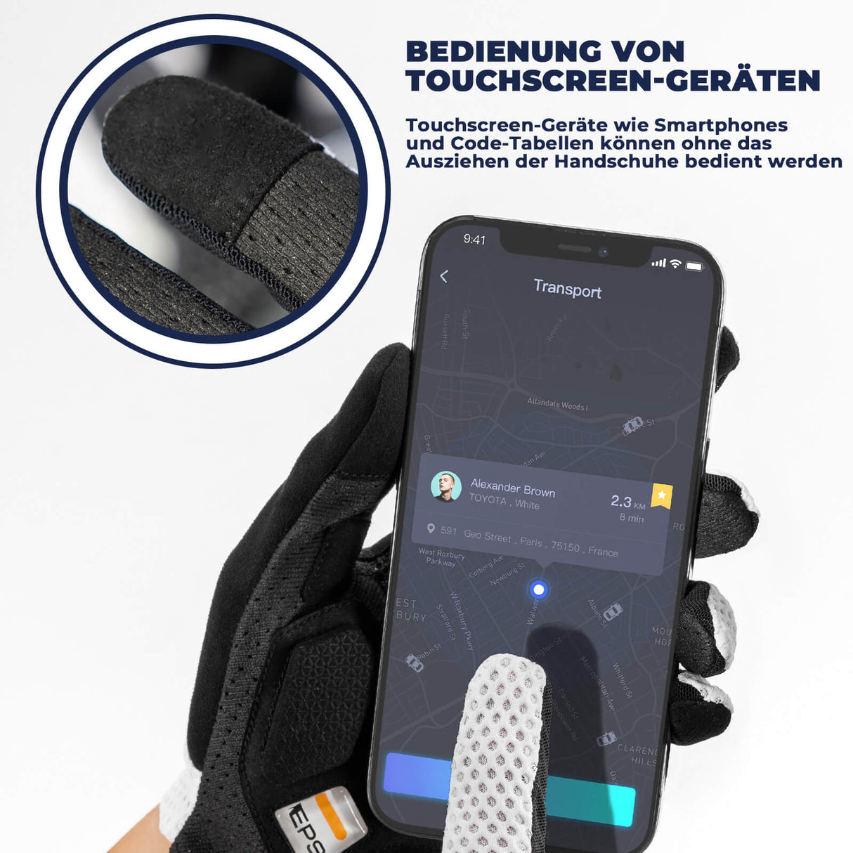 ROAD TO SKY Touchscreen Fahrradhandschuhe – Smart & sicher!