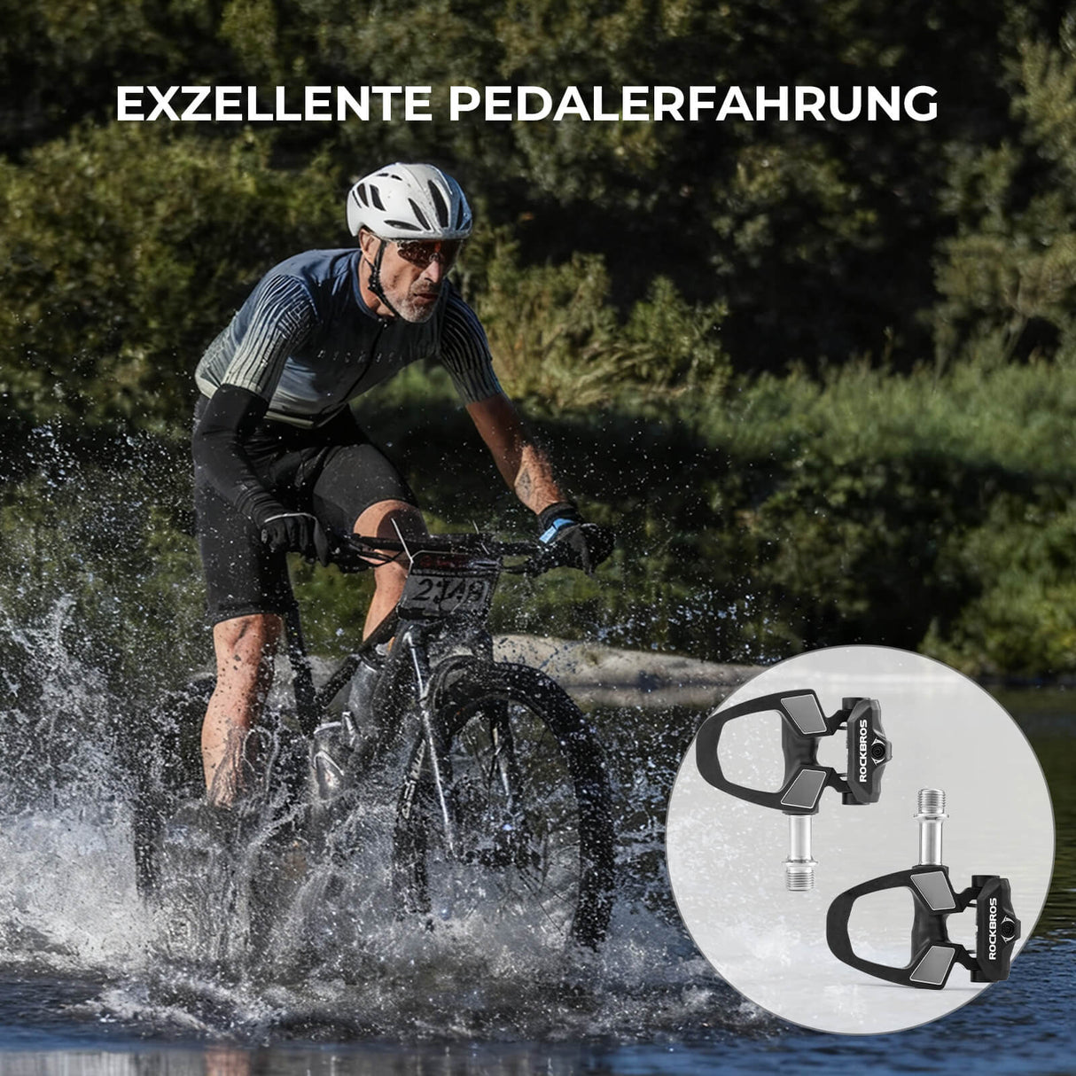 ROCKBROS SPD Fahrradpedale – Einstellbare Spannung für individuellen Halt
