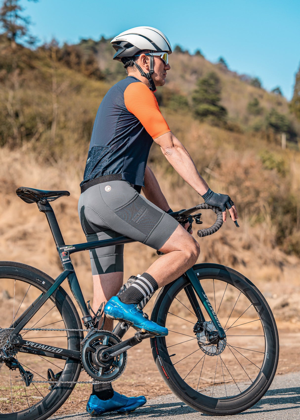 Road-to-Sky Herren-Radlerhose mit Trägern