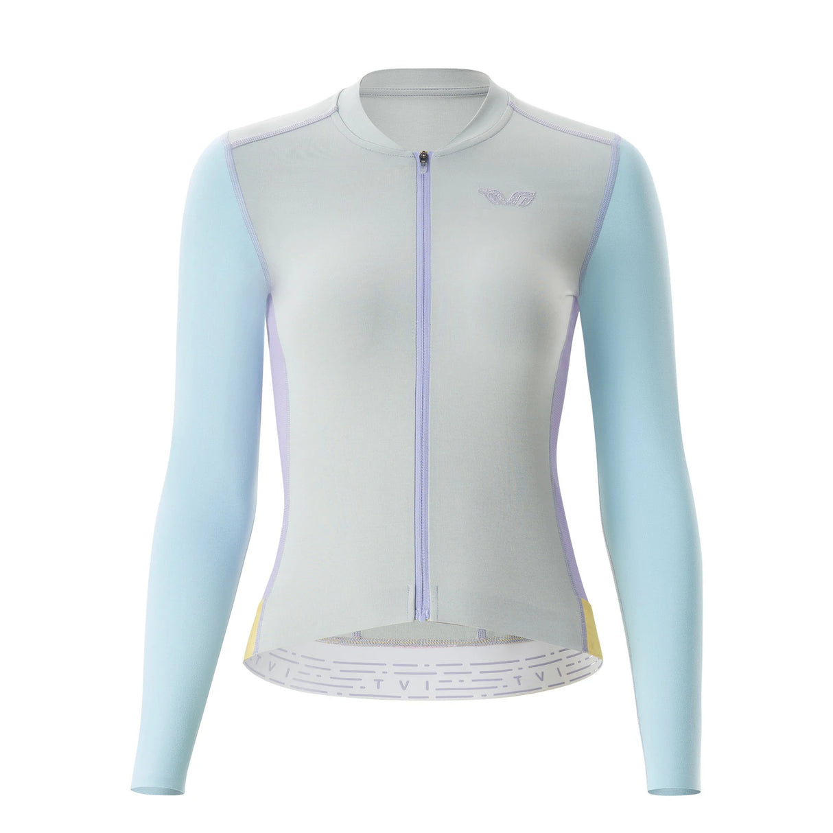 TVI Damen Langarm‑Radtrikot – Mit 3 Rückentaschen & Reflexstreifen, atmungsaktiv & dehnbar