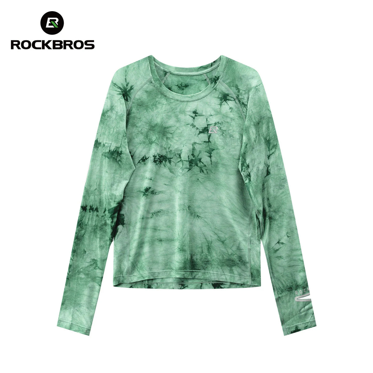Rockbros Langarm Laufshirt Merinowolle, atmungsaktiv & schnell trocknend für Outdoor, Wandern & Radfahren