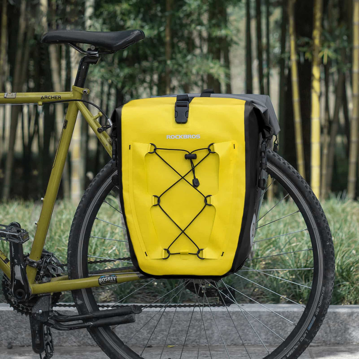 ROCKBROS Gepäckträgertasche 25L-32L 100 % wasserdicht mit Tragegriff - ROCKBROS-EU