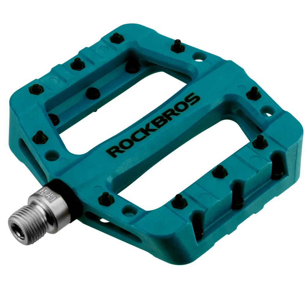 ROCKBROS bicycle pedals 9/16 inch MTB pedals with 3 bearings made of nylon