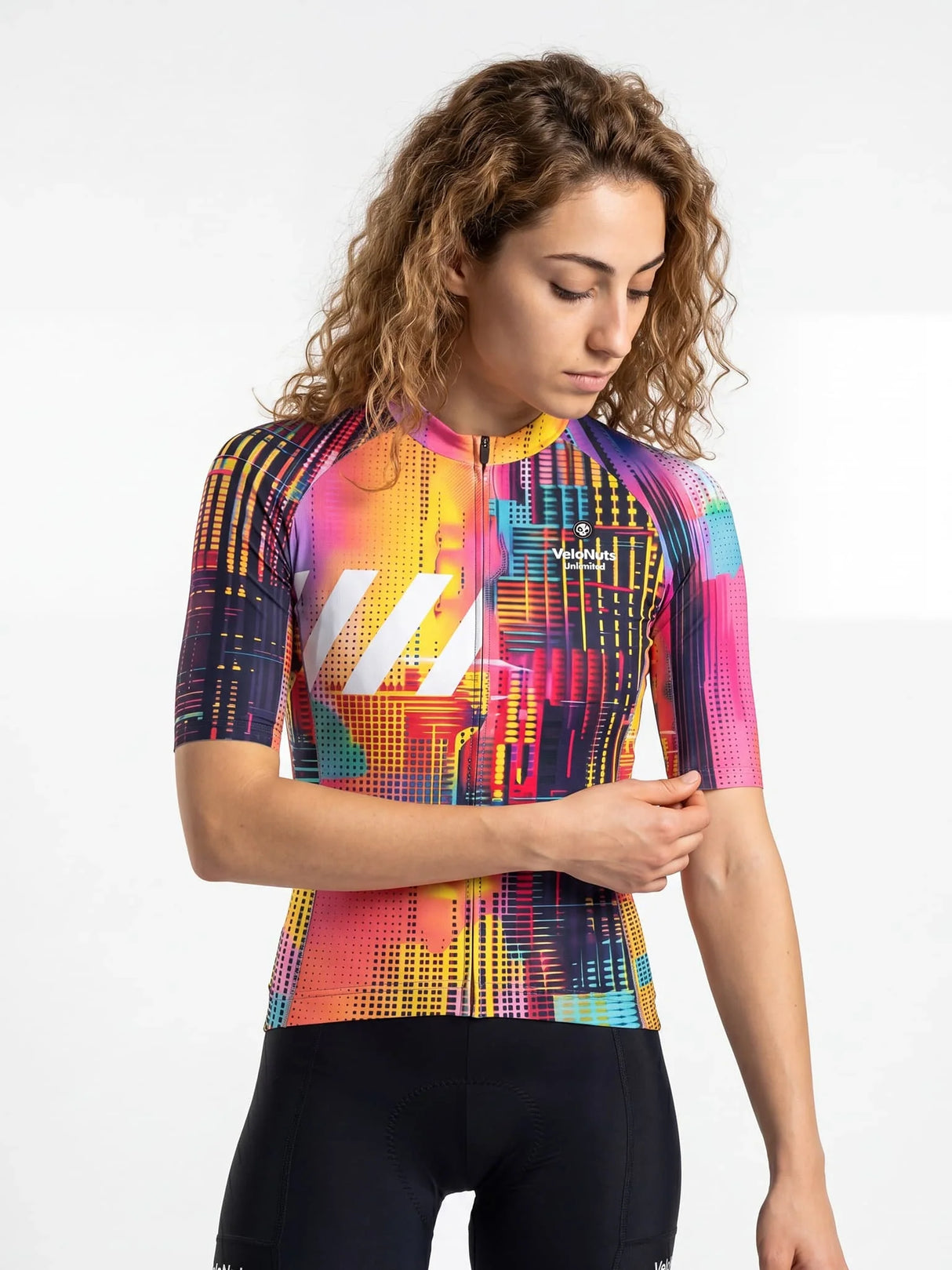 Damen-Radtrikot Neon Condense