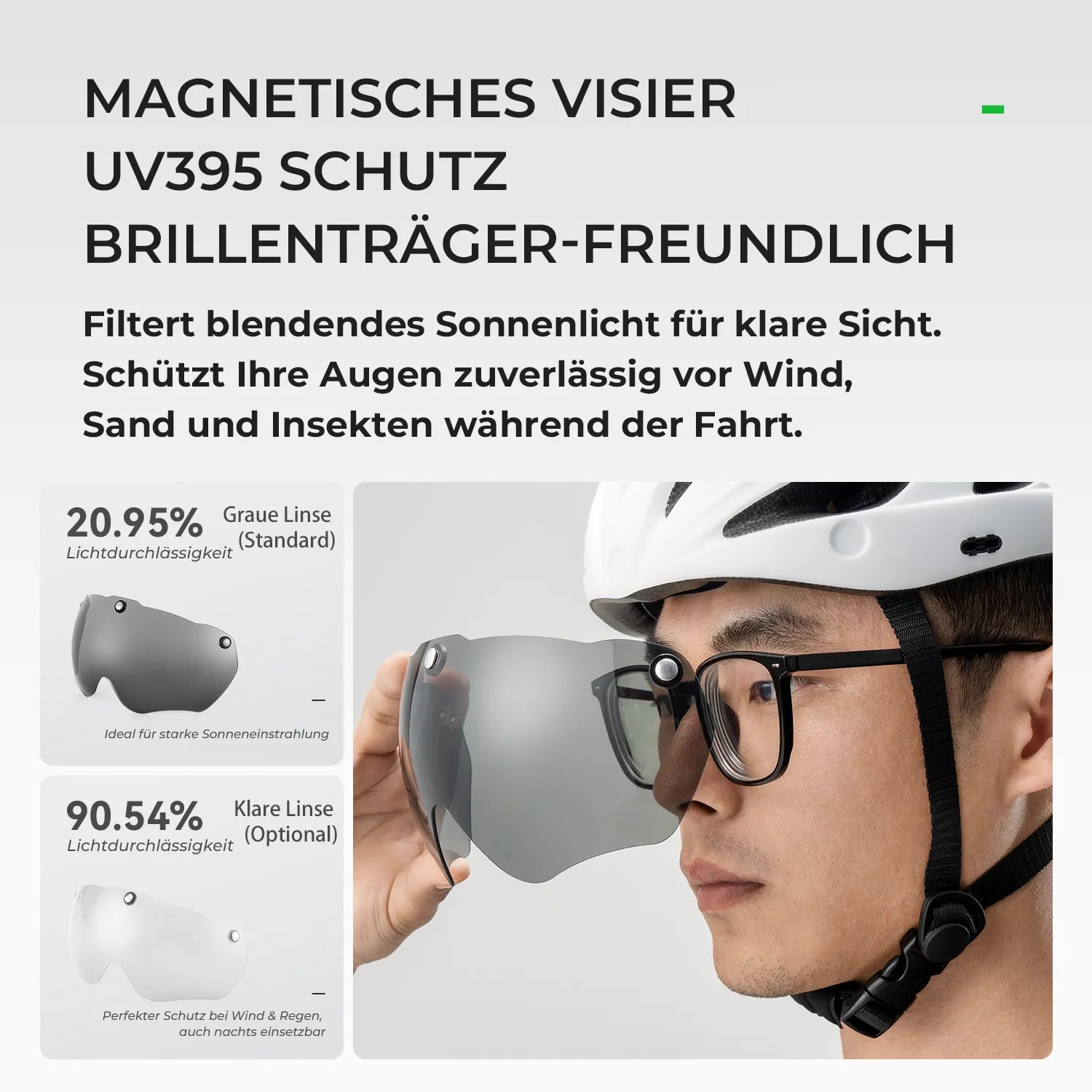 ROCKBROS bicycle helmet with integrated removable magnetic goggles & visor