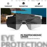 ROCKBROS Ultraleicht Fahrradbrille Selbsttönende Sonnenbrille mit UV400-Schutz - ROCKBROS-EU