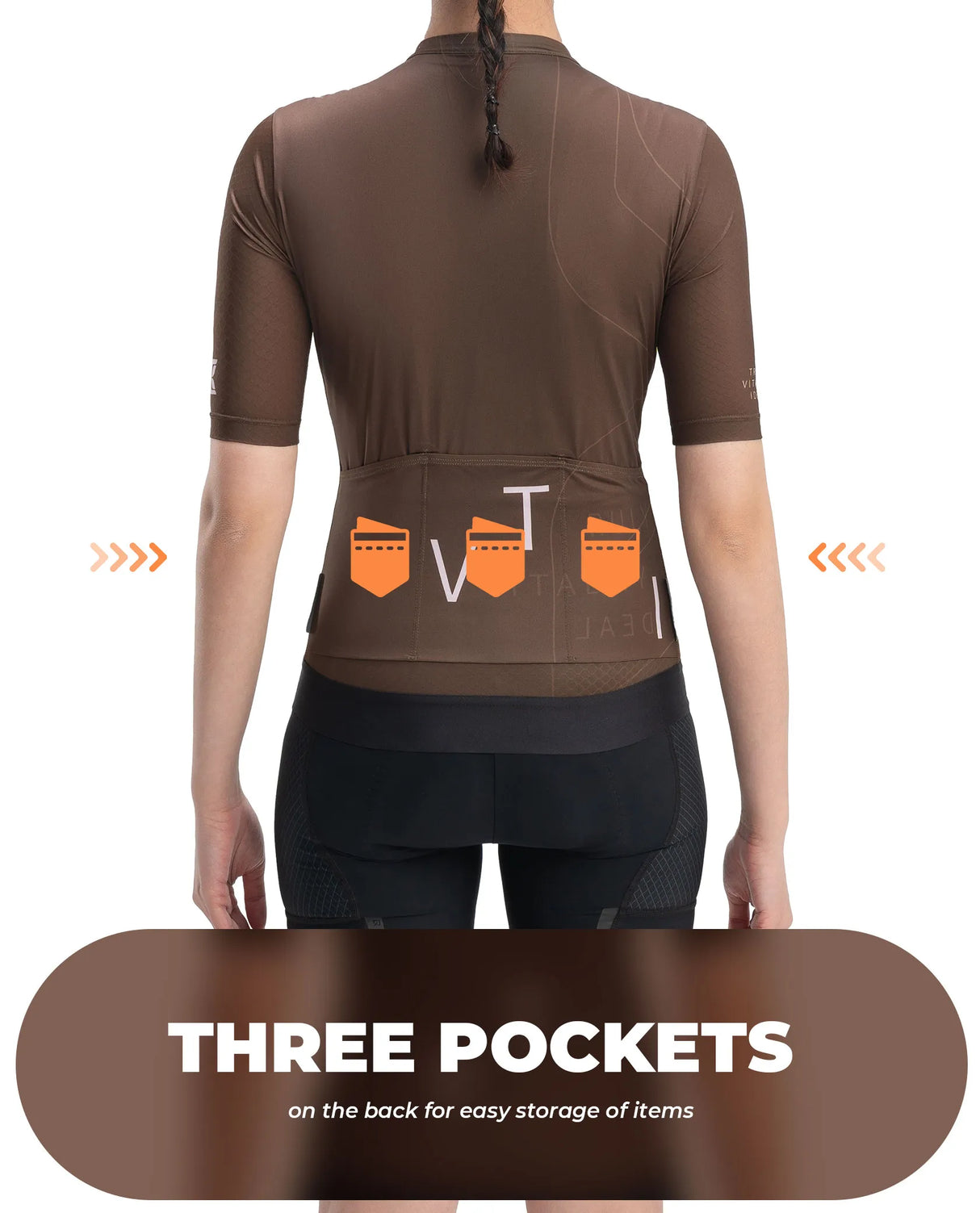 Maillot de cyclisme féminin TVI - Digital Dune pour VTT et vélo de route