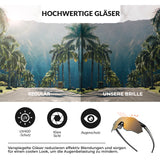 Lunettes de cyclisme sans monture, verres miroirs, protection UV400 - SWIFT 
