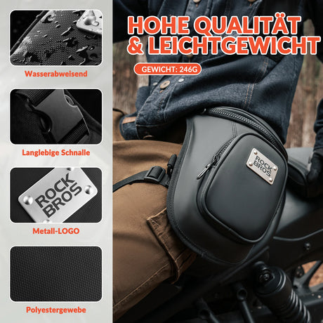Motorrad‑Beintasche / Hüfttasche – Wasserdicht & ergonomisch