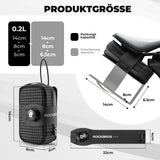 Fahrrad‑Satteltaschen – Mit Drehverschluss‑System, wasserabweisend & reißfest