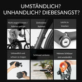 Fahrrad‑Zahlenschloss – 5‑stelliges Kabelschloss mit Code