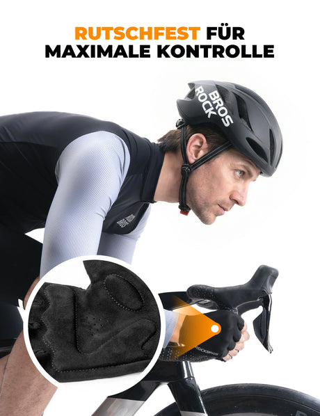 Fahrradhandschuhe Sommer Fingerlos – Rutschfest, atmungsaktiv & dämpfend