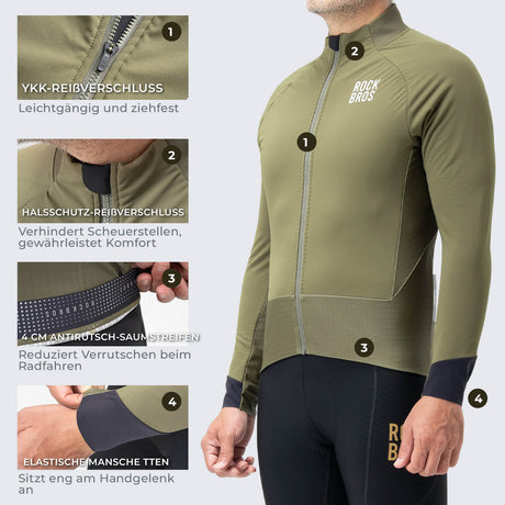 Fahrradjacke mit Reflexelementen – Atmungsaktiv & Praktisch