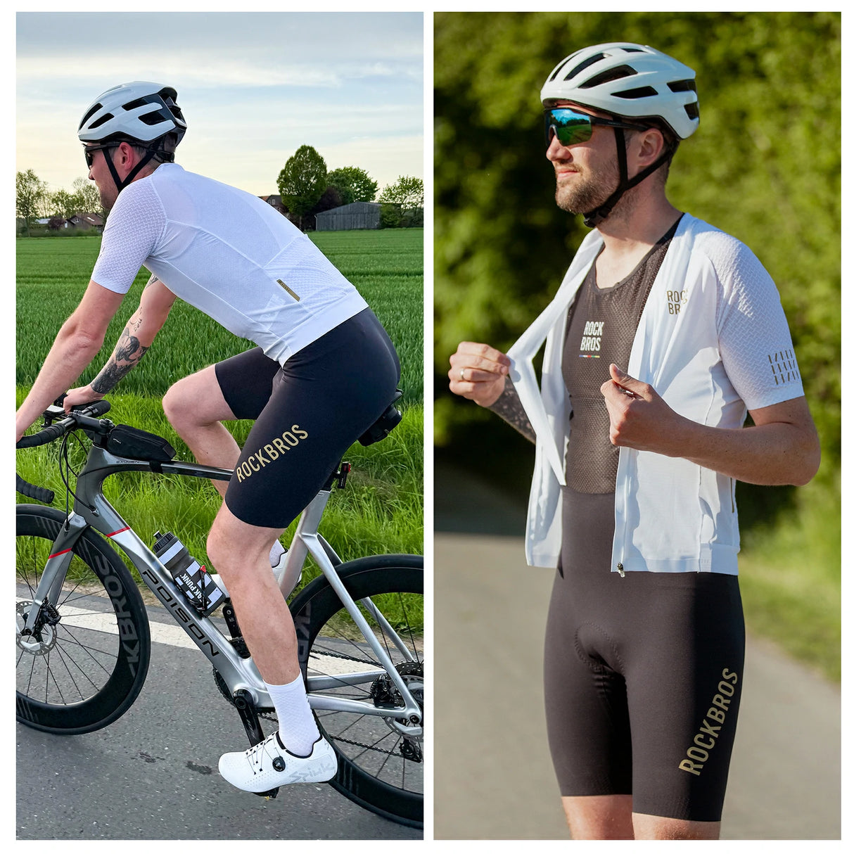 Herren Radlerhose mit Träger – Gepolstert, atmungsaktiv & schnelltrocknend