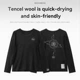 ROCKBROS Herren-Radtrikot aus Merinowolle und Tencel