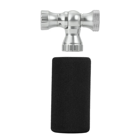 Mini-Fahrradpumpe mit CO₂-Adapter – Tragbar, Presta & Schrader Kompatibel, bis 80 PSI