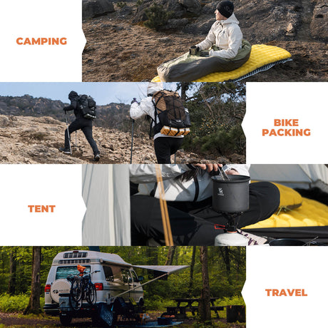 Qunature Aufblasbare Isomatte – Alljahreszeit-Isolierung für Outdoor-Camping