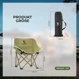 Qunature Campingstuhl Faltbar Tragbarer Camping Stuhl – Mit Tragetasche und Tragegriff 120KG/60KG