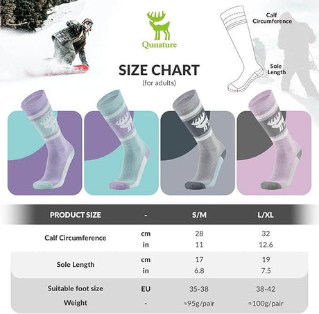Qunature Skisocken aus Merinowolle – Naturale Wärme im Winter!​