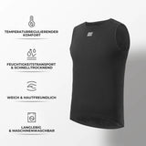 ROAD TO SKY Ärmelloses Merino‑Fahrradunterhemd – Wärmendes Funktionsshirt aus Merinowolle