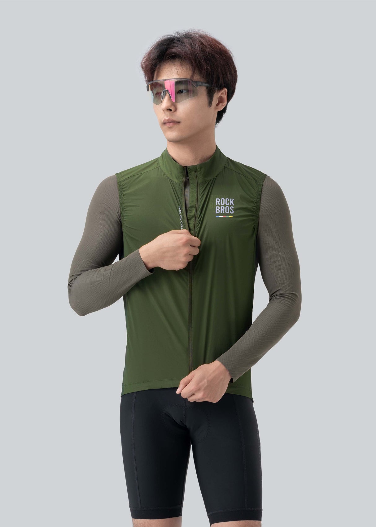ROCKBROS Herren Ultra‑Leichtweste – Road to Sky Edition