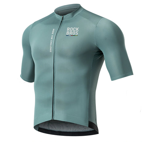 ROAD TO SKY Herren Kurzarm-Radtrikot Jersey für MTB & Rennrad-Gelb