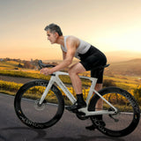 ROAD TO SKY Herren Träger-Radhose gepolstert, Fahrradhose Kurz mit Reflektoren im Sommer - ROCKBROS-EU