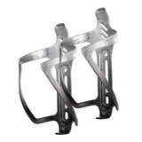 ROCKBROS Fahrrad Flaschenhalter Getränkehalter Robust aus Alu Leicht - Silber-Schwarz - Stil2