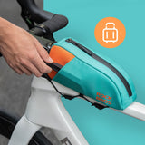 ROCKBROS Fahrrad Oberrohrtasche Schnellverschlussschnalle & Bungee-Seil-Fixierung 0,8L