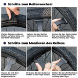Fahrrad 2-IN-1 Reifenheber Fahrradwerkzeug Tragbar - ROCKBROS-EU