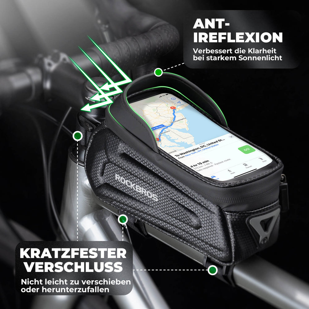 ROCKBROS Fahrrad Wasserdicht Handytasche mit Touchscreen B68 Kleine Version