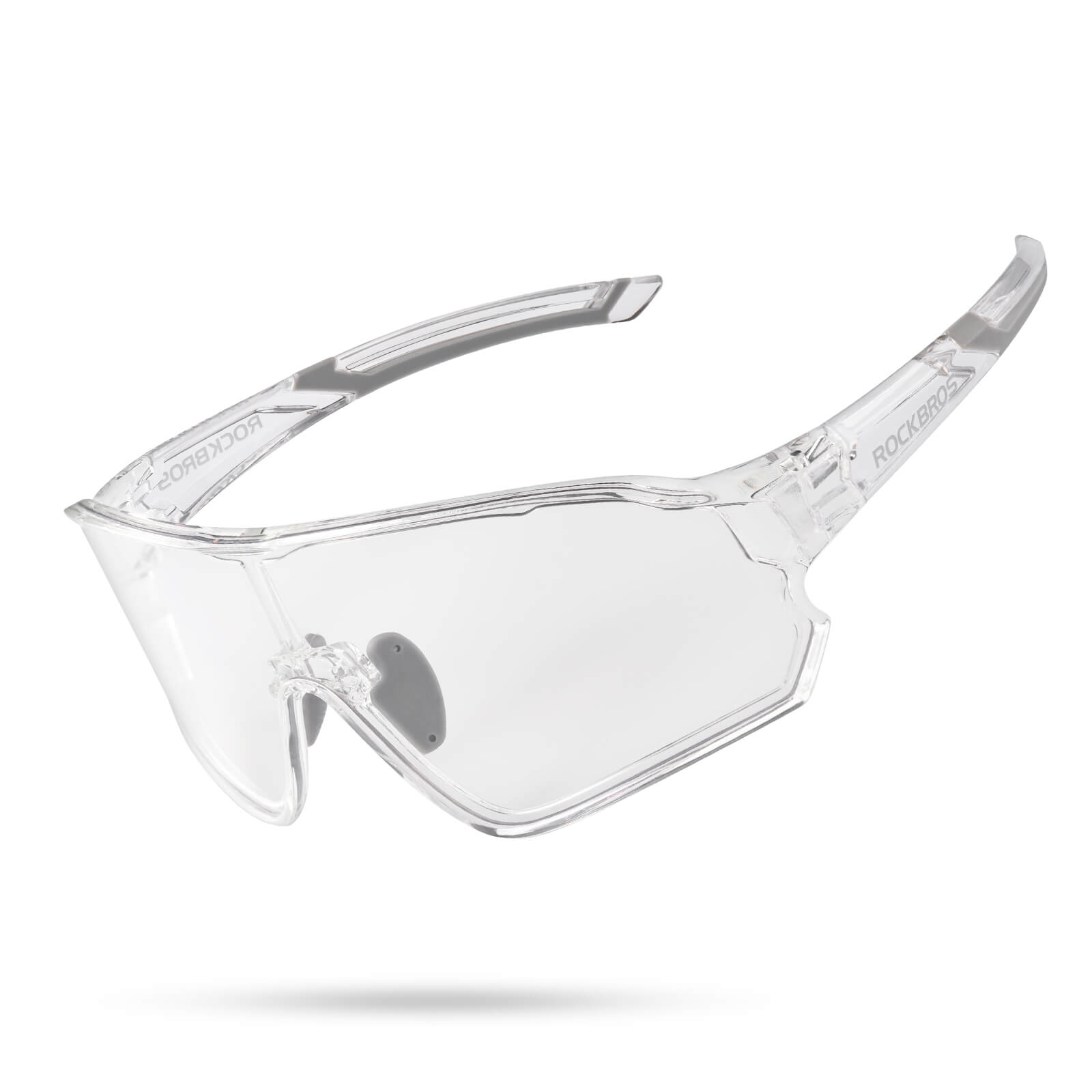 ROCKBROS Fahrradbrille Sonnenbrille Photochrom/Polarisiert UV400 Ultraleicht-Photochrome-Transparent