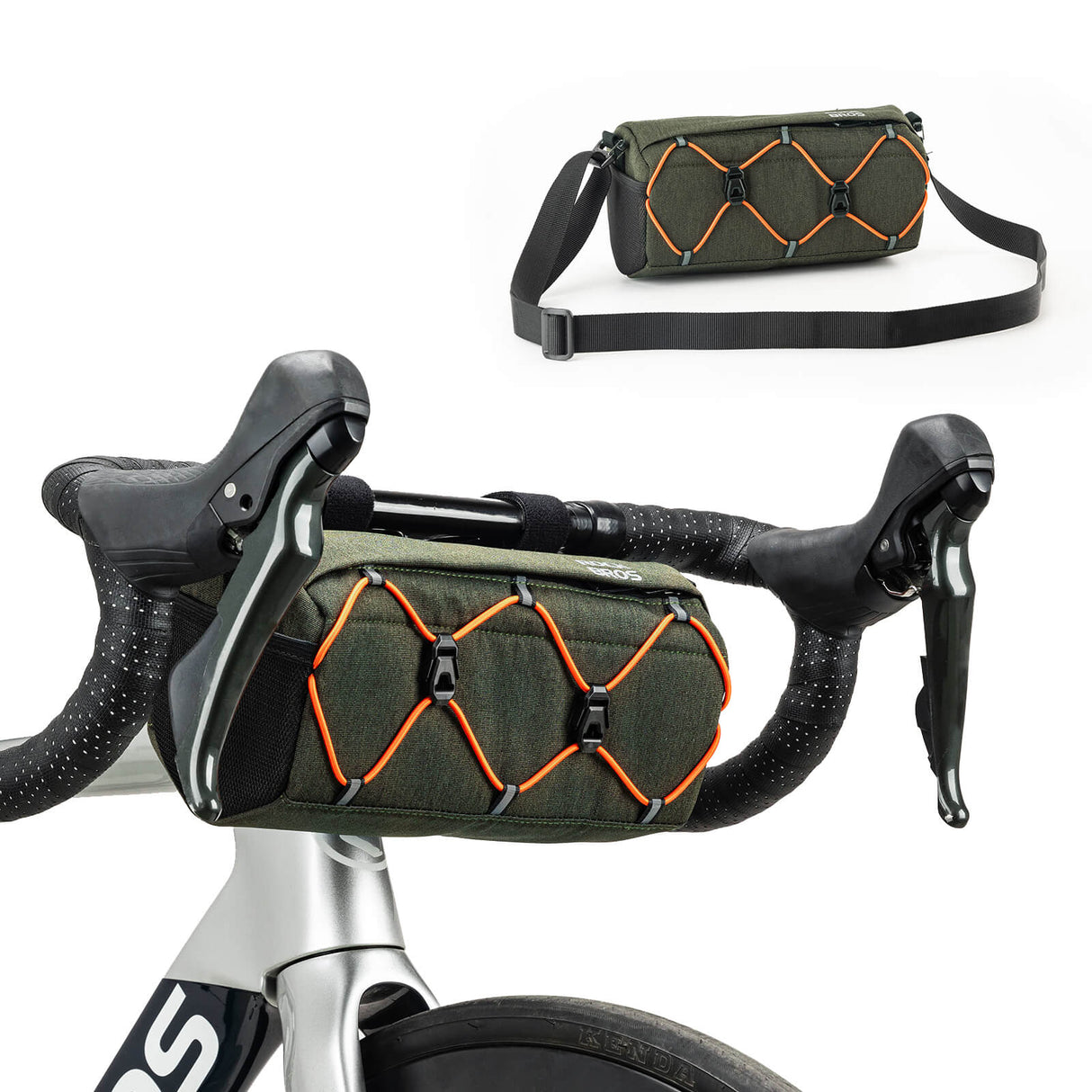 ROCKBROS Fahrradtasche Lenkertasche 2,2L mit Schultergurt in 6 Farben - ROCKBROS-EU