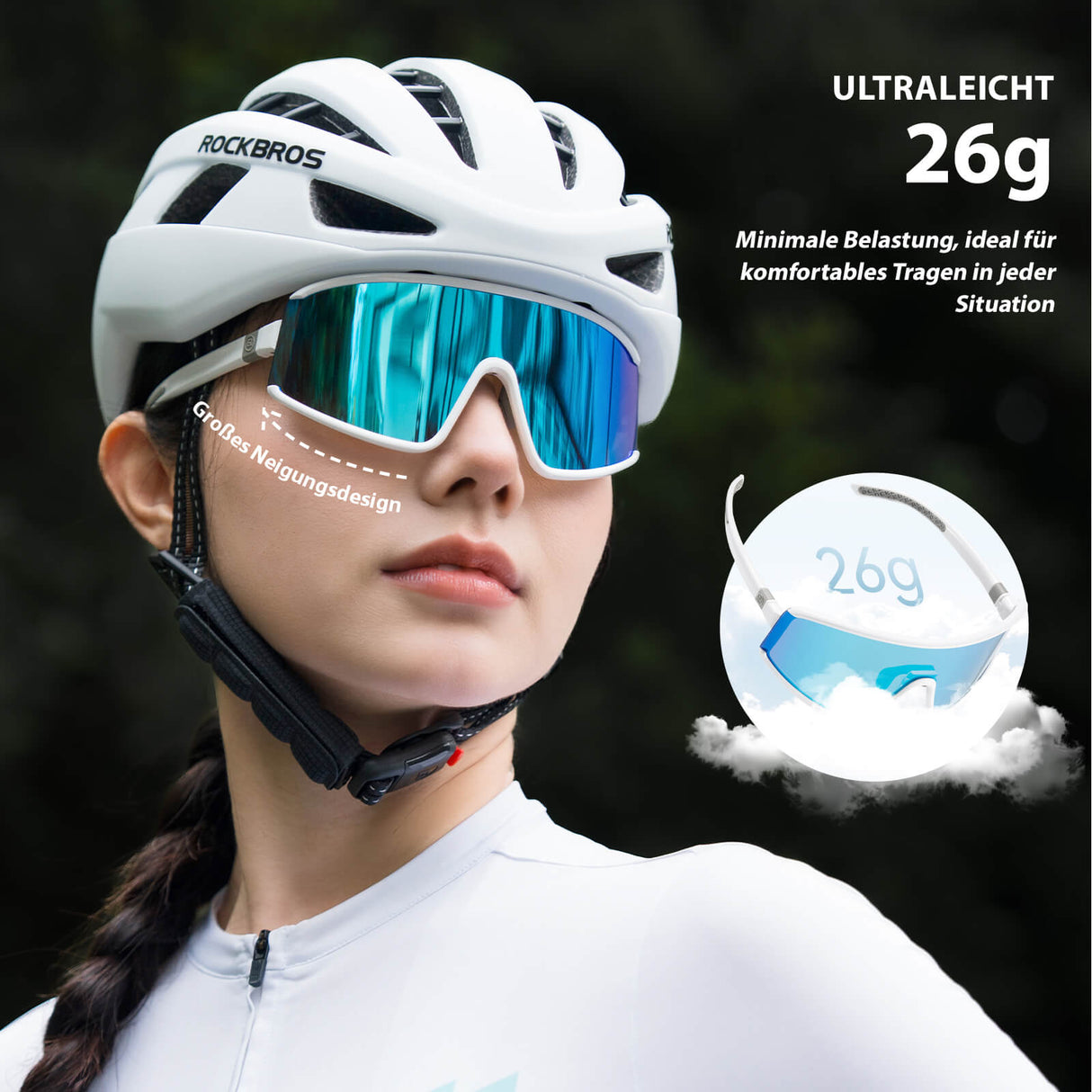ROCKBROS Sonnenbrille UV400 Schutz HerrenDamen