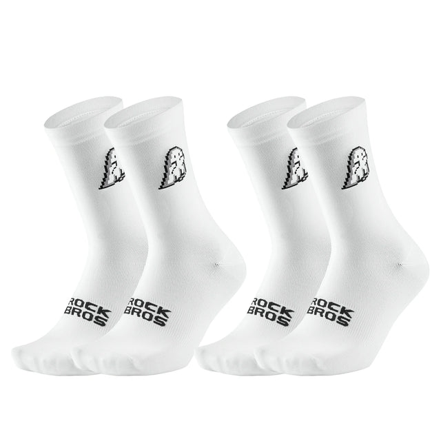 Rennrad‑Socken – Atmungsaktiv mit verstärkter Ferse, 2 Paar