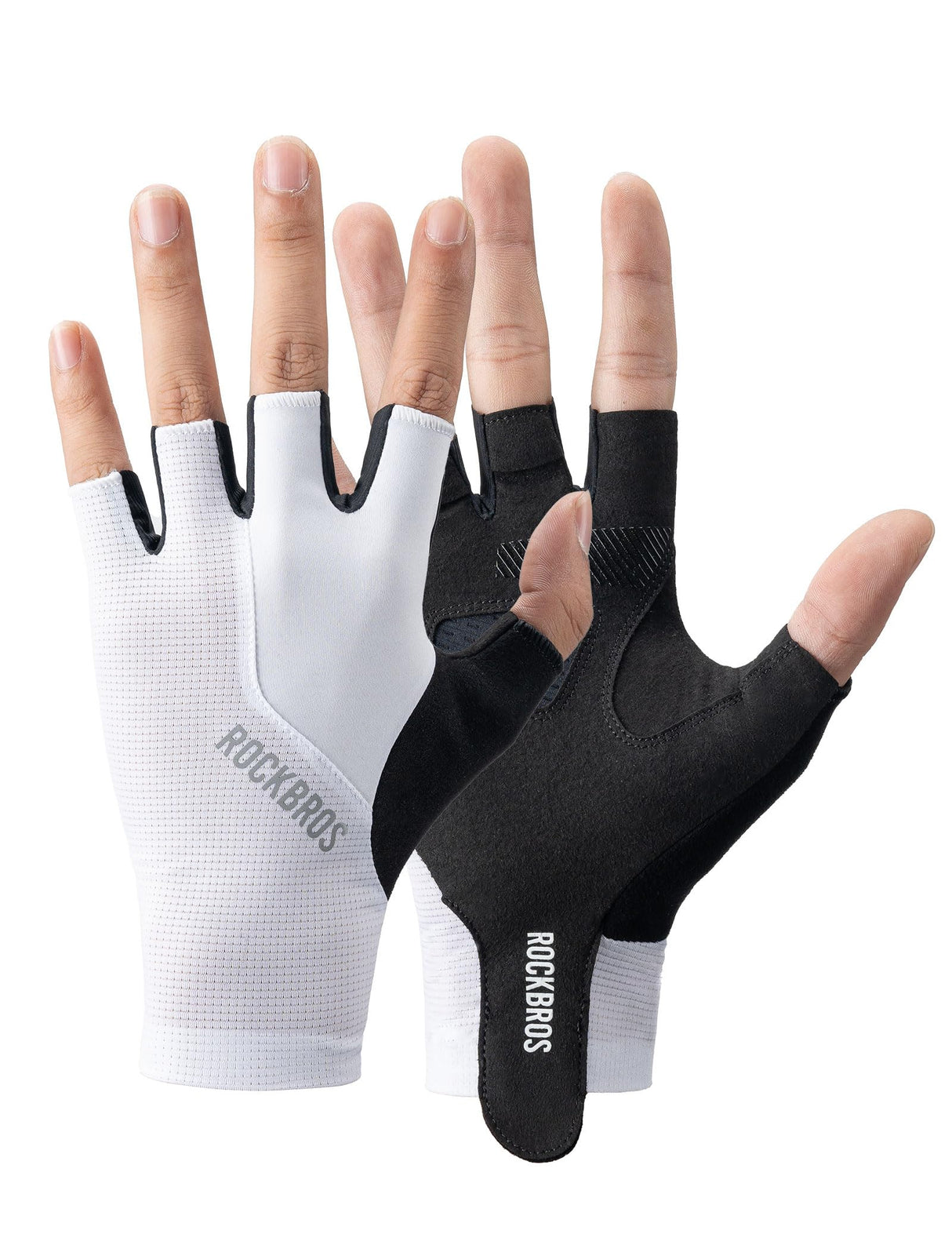 Road To Sky Fahrradhandschuhe – Fingerlose, Atmungsaktive & Reflektierende