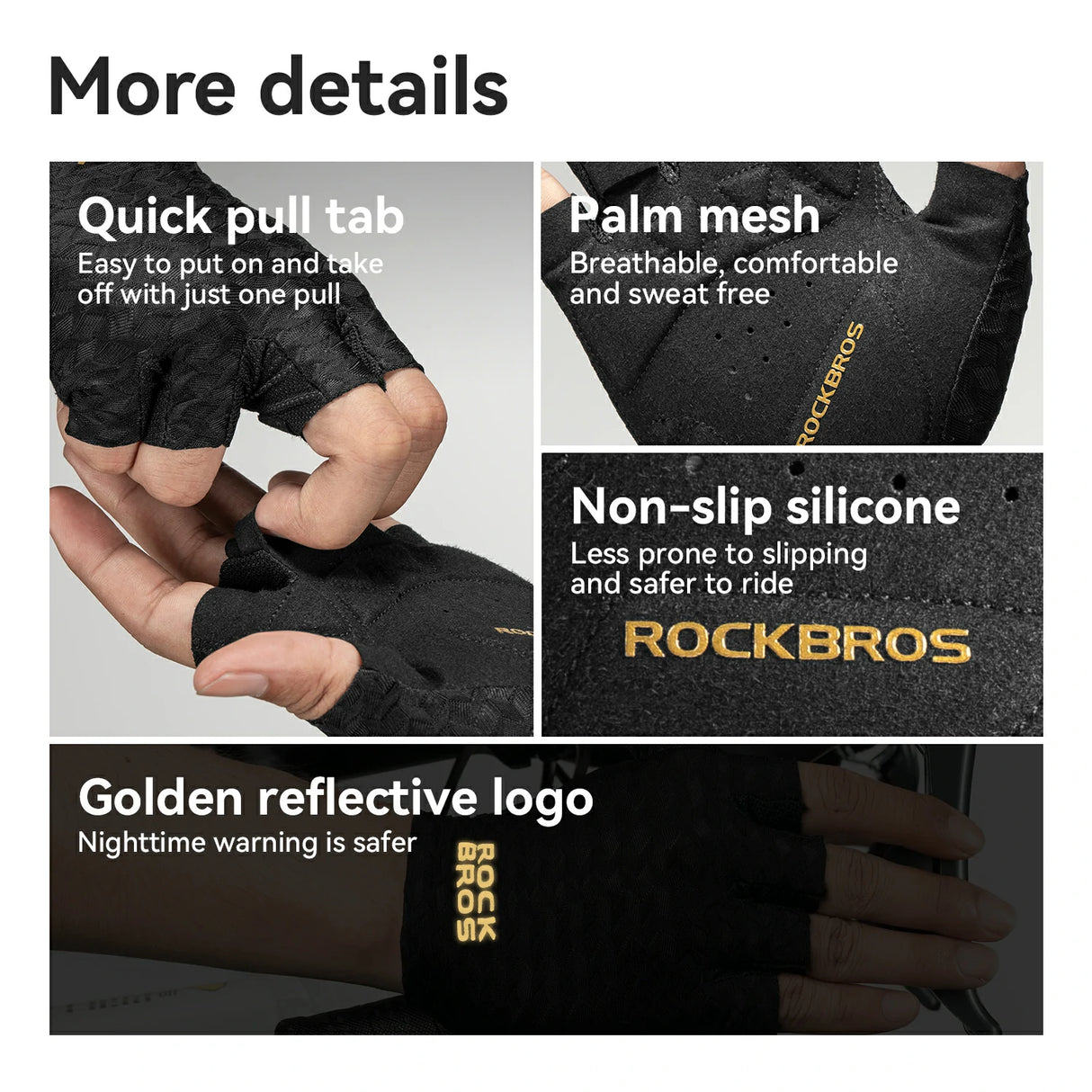 S427 Halbfinger Radhandschuhe