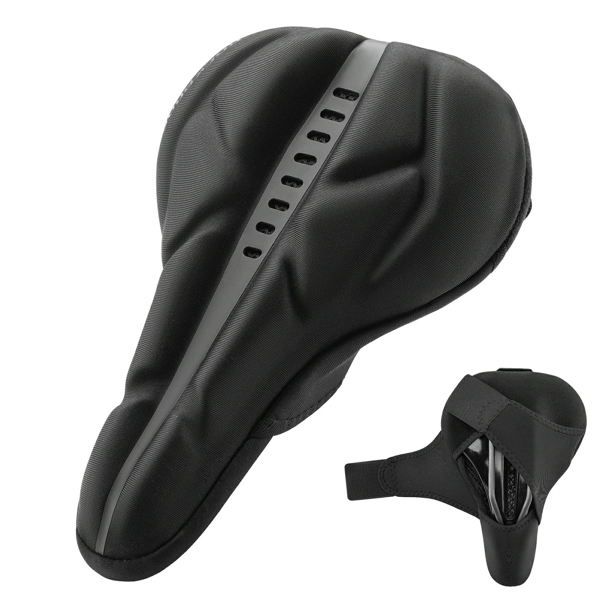 Sattelbezug für Fahrrad – Weicher Gel‑Überzug 26,5 × 18,5 cm