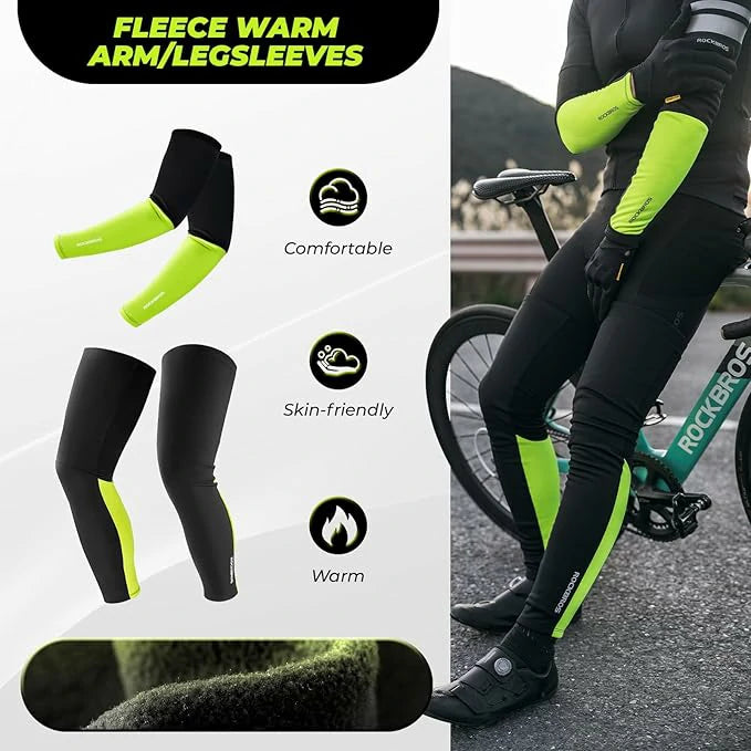 Sport-Armlinge & Beinlinge Winter – 1 Set (Armwärmer & Beinwärmer)