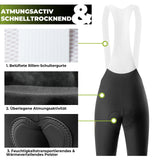 Trägerhose Fahrradhose mit Sitzpolster Herren – Nahtlos & atmungsaktiv