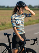 Damen-Radtrikot Retro Signal