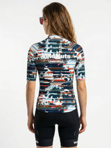 Damen-Radtrikot Urban Camo