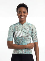 Damen-Radtrikot Urban Camo